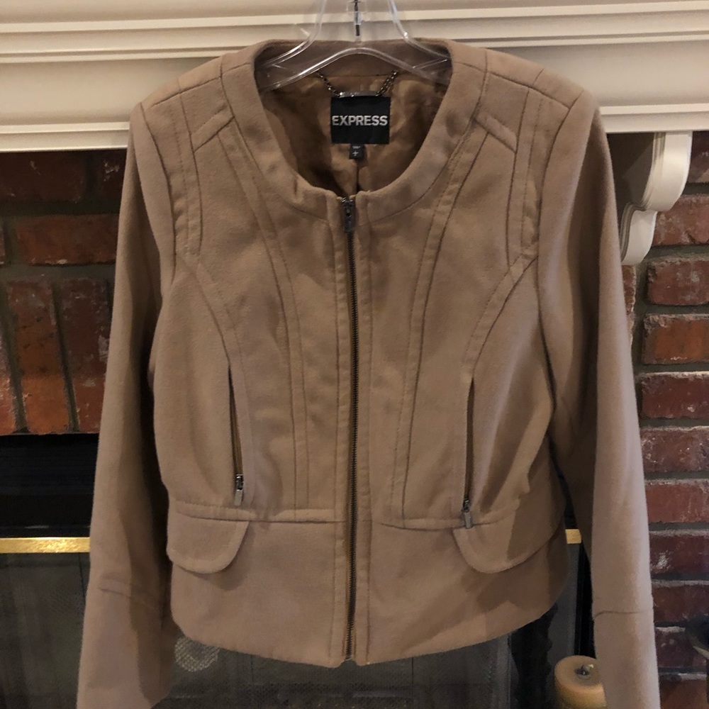 Express - Lined wool jacket. Size Large